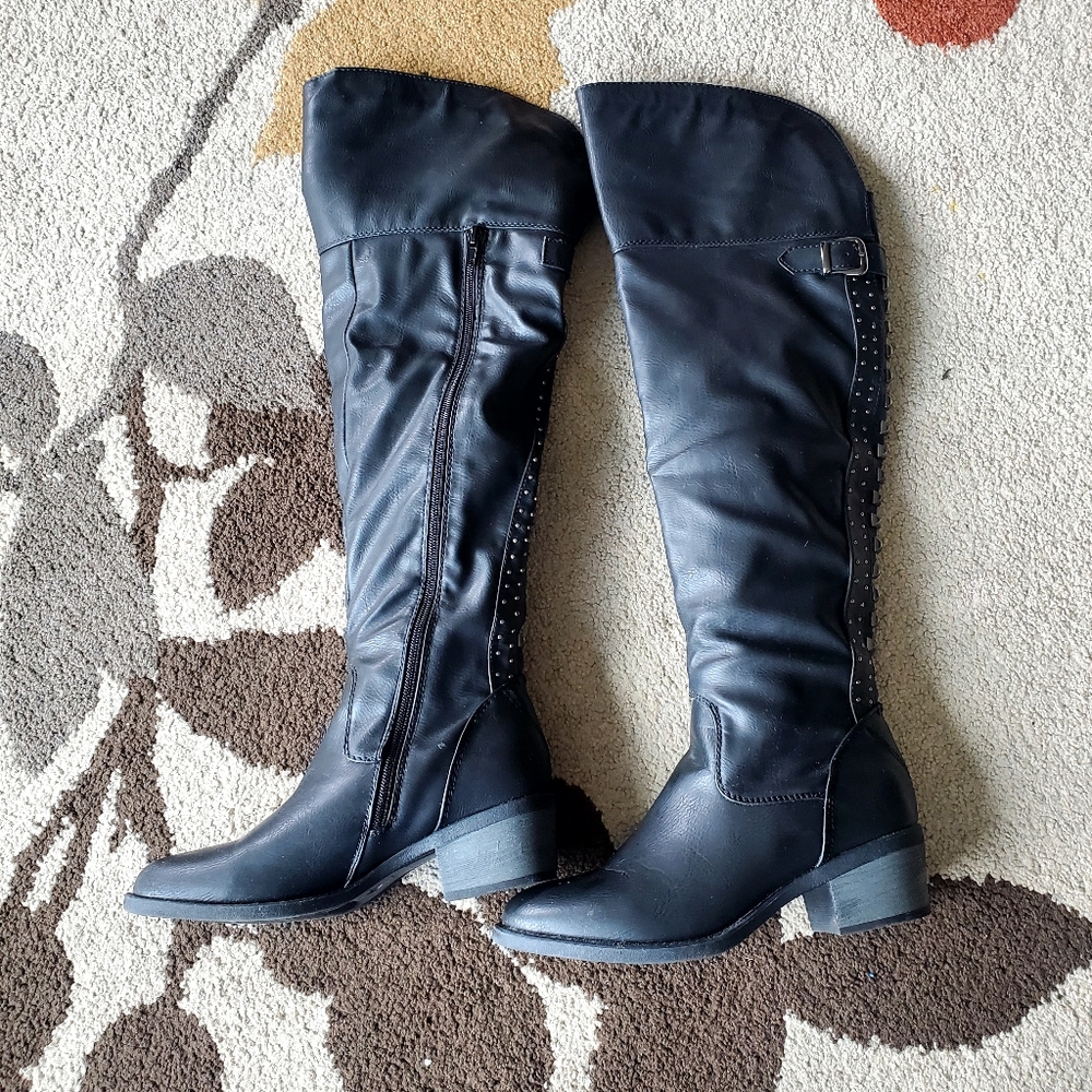 Black high boots